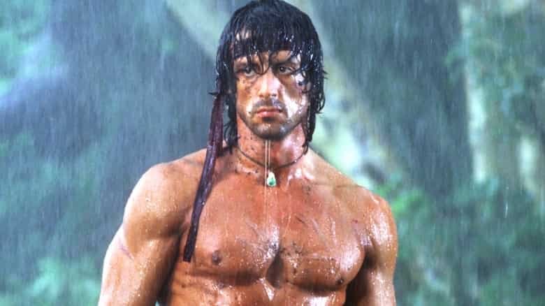 Sylvester Stallone som John Rambo.