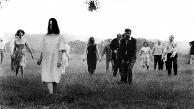 Bild från George A. Romeros skräckklassiker Night of the Living Dead. Filmen etablerade zombien som skräckmonster på allvar.