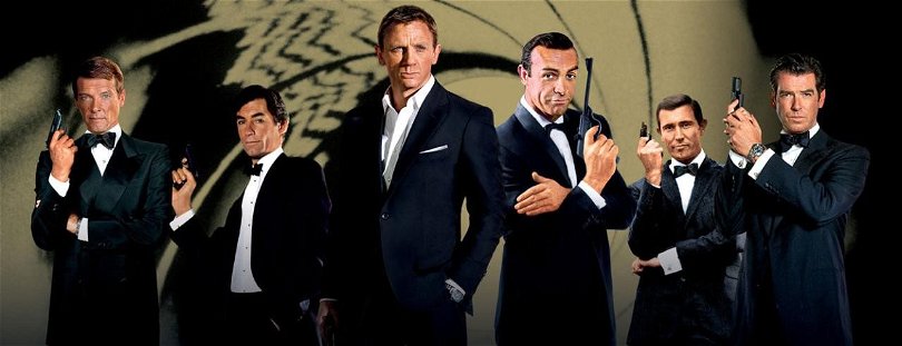 Alla skådespelare som har spelat James Bond.