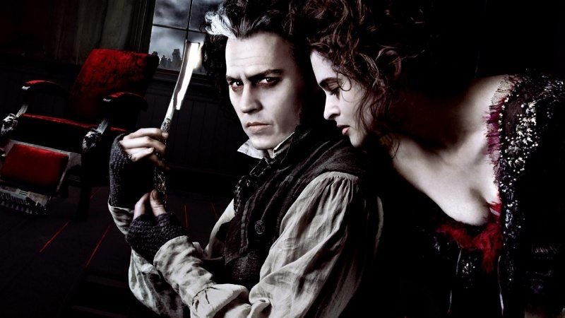 Johnny Depp och Helena Bonham Carter i "Sweeney Todd"