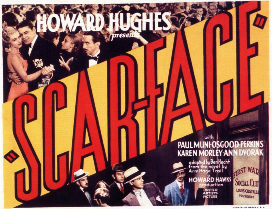 Poster för Howard Hughes "Scarface: Chicagos siste gangster"