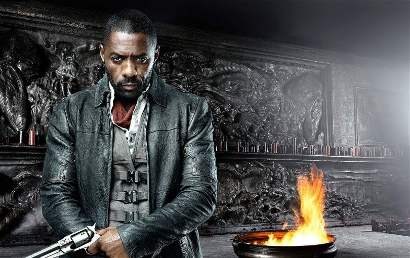 Idris Elba poserar som Revolvermannen på poster till "The Dark Tower"