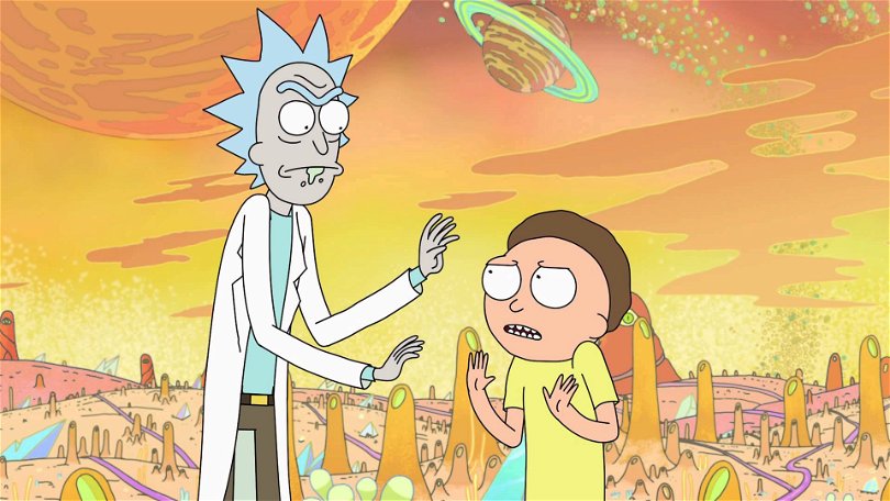 Karaktärerna Rick och Morty