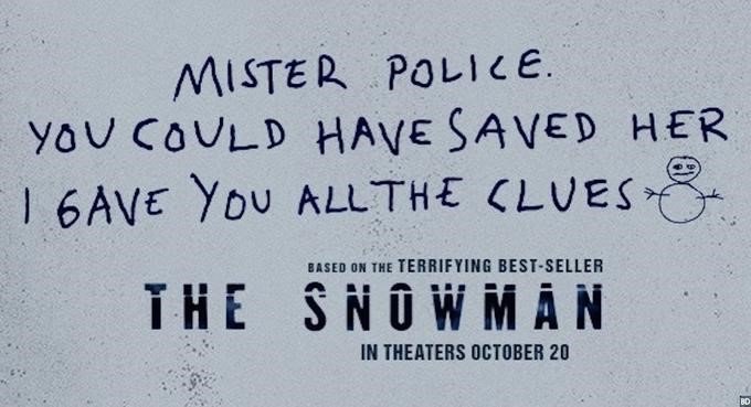 Poster till filmen the snowman