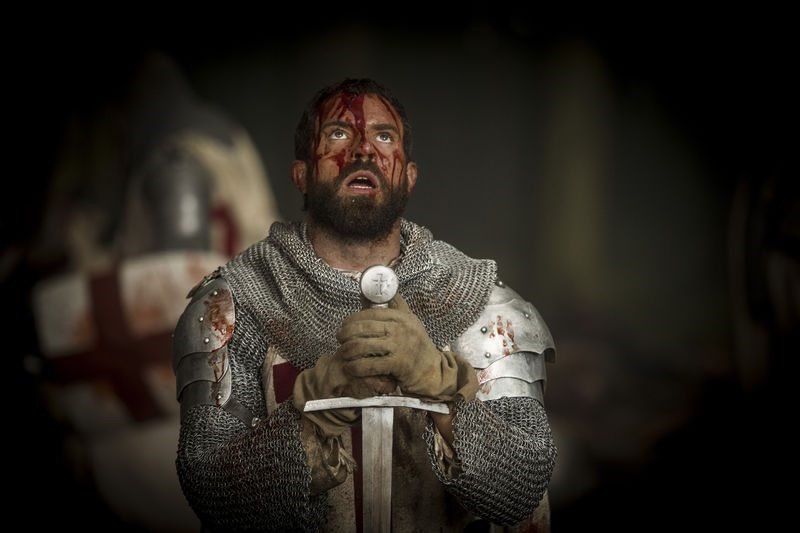 Tom Cullen som Landry, en av tempelriddarna, i Knightfall