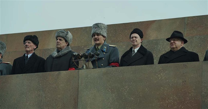Politikerna håller tal i The Death of Stalin