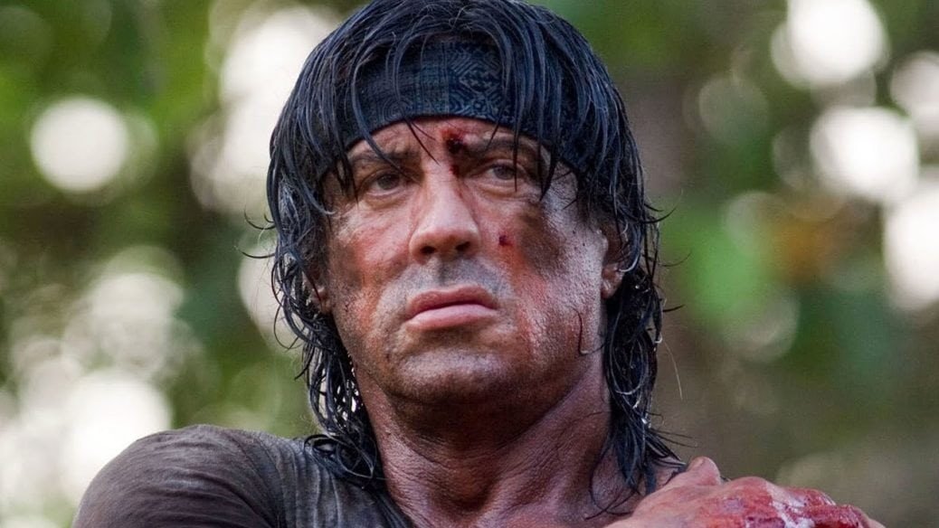 Sylvester Stallone som Rambo i den senaste Rambo-filmen från 2008