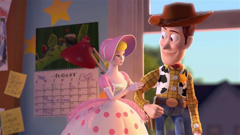Woody och Bo Peep i Toy Story.