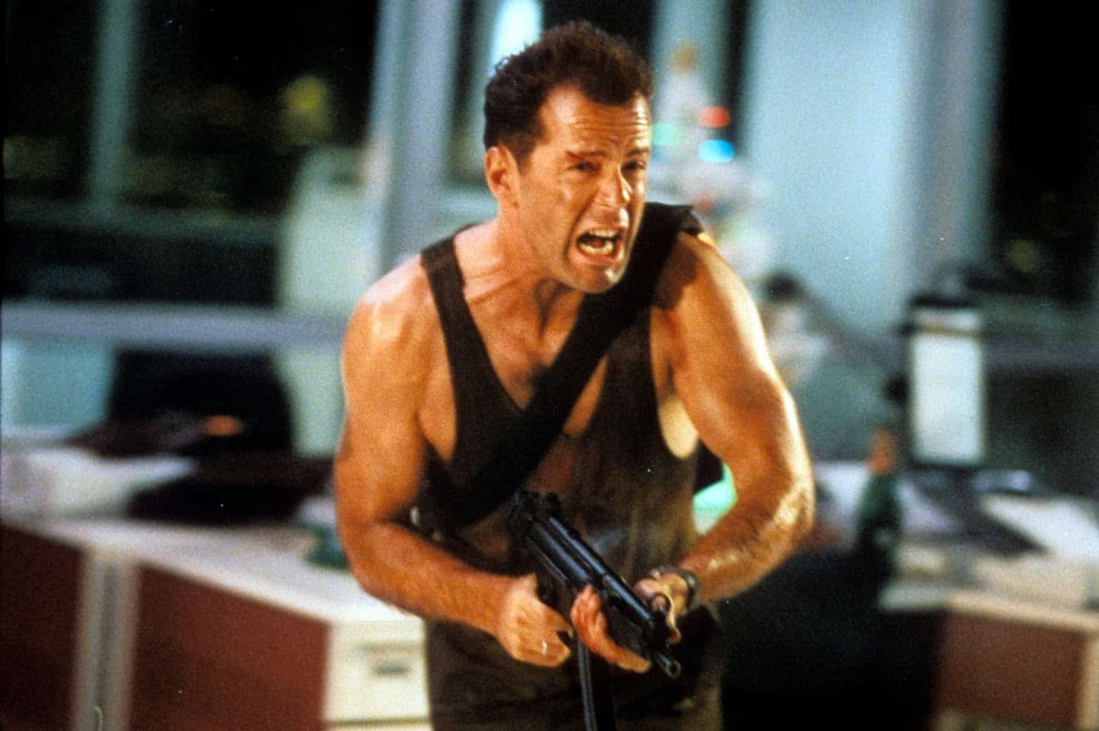 Bruce Willis som John McClane i Die Hard.