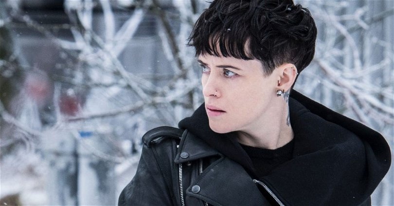 Claire Foy som LIsbeth Salander i "The Girl in the Spider's Web".