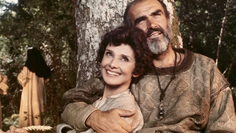 Audrey Hepburn och Sean Connery i "Robin and Marian".