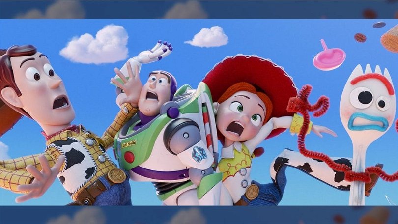 En poster på gänget i Toy Story 4