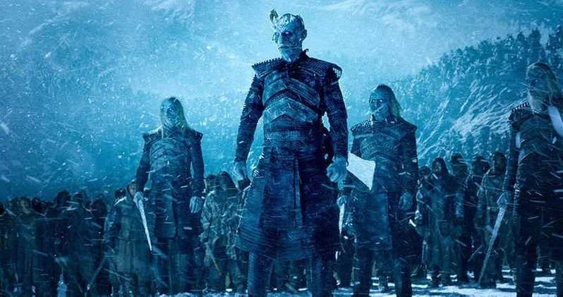 Armén av White Walkers i Game of Thrones.