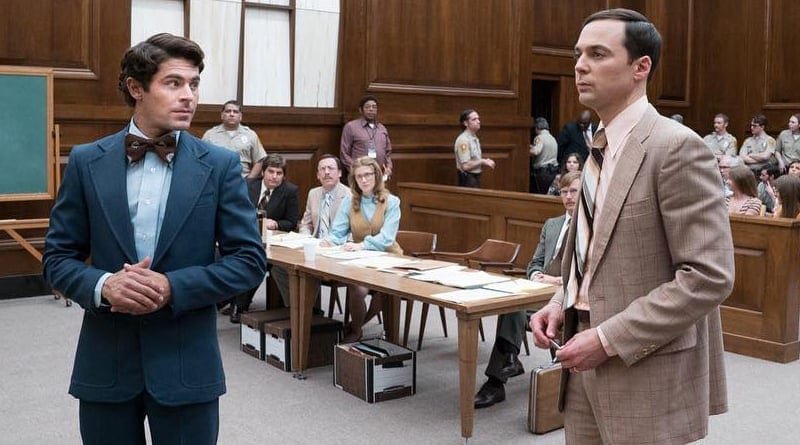 Zac Efron och Jim Parsons i Extremely Wicked, Shockingly Evil, and Vile