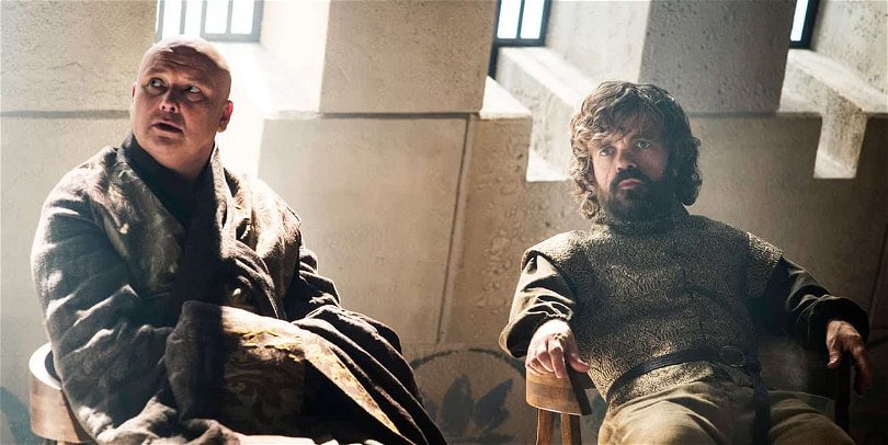 Varys och Tyrion i Game of Thrones.