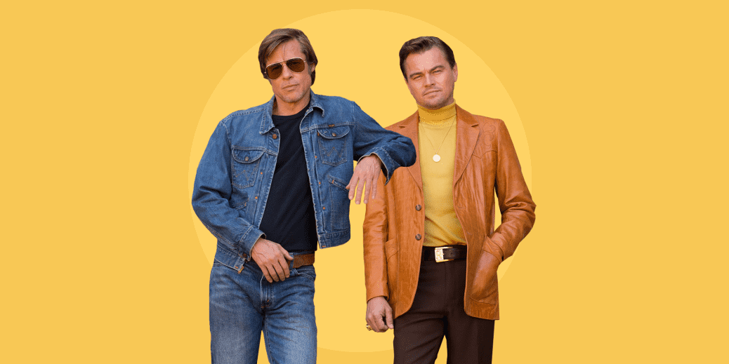 Brad Pitt och Leonardo DiCaprio i Once upon a time… in the west.