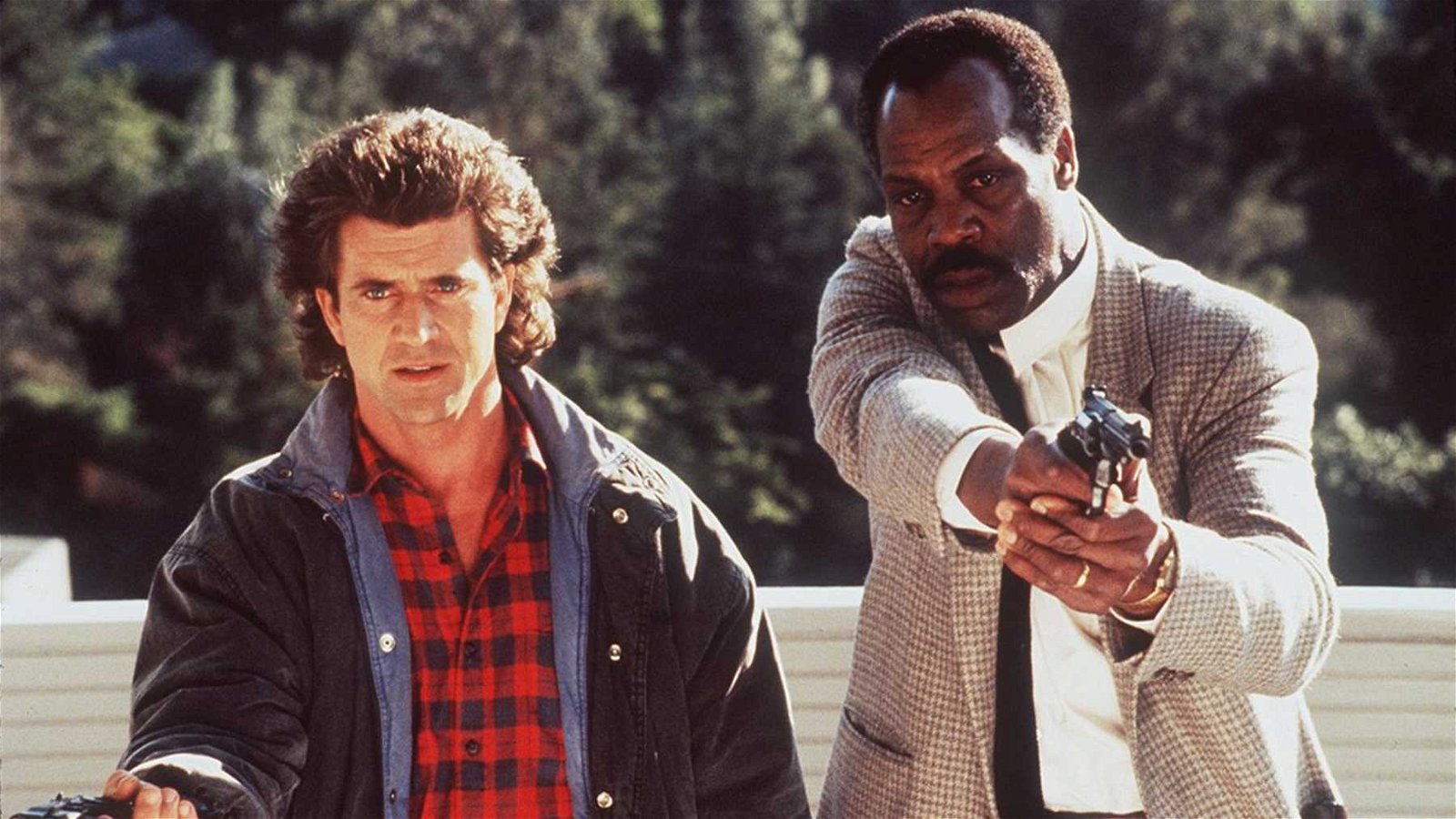 Mel Gibson och Danny Glover och Danny Glover i Dödligt vapen