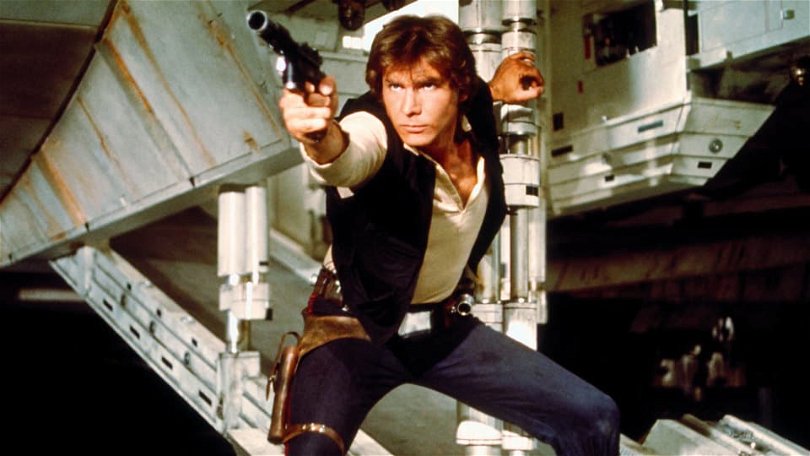 Harrison Ford som Han Solo i den första Star Wars-filmen "Stjärnornas krig". 