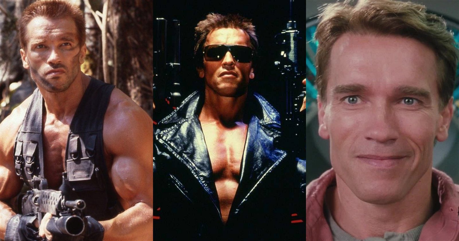 Arnold Schwarzenegger i Rovdjuret. Foto: 20th Century Fox.