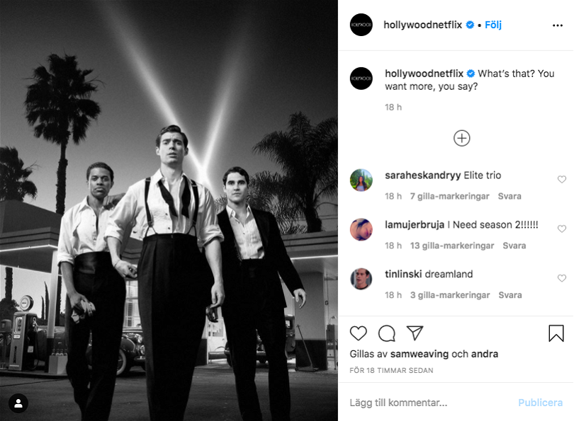 Hollywoods Instagramkonto
