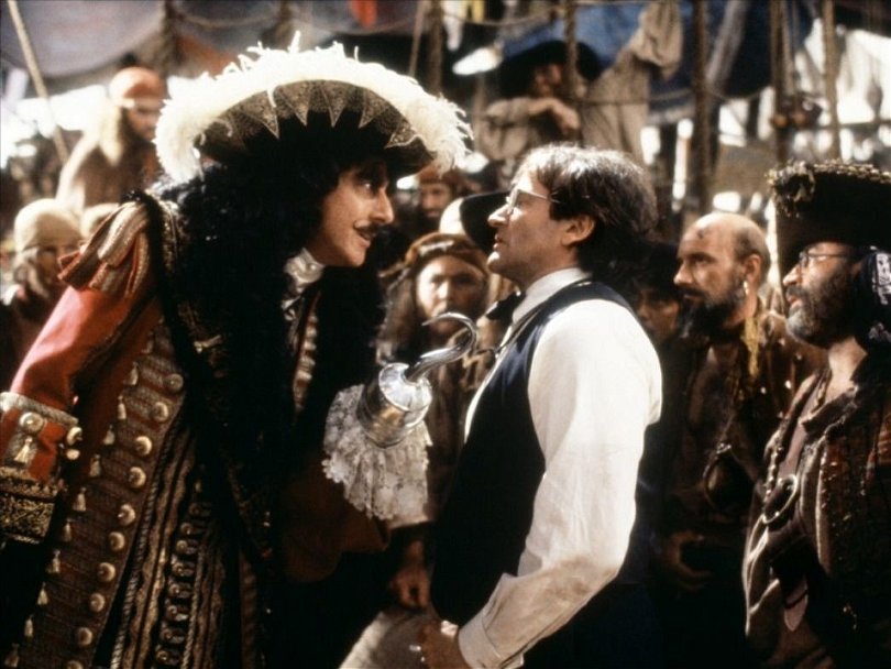 Dustin Hoffman och Robin Williams i Hook.