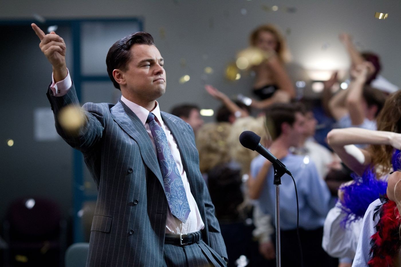 Leonardo DiCaprio i Martin Scorseses "The Wolf of Wall Street"