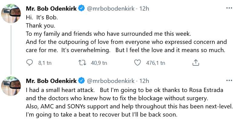 Bob Odenkirk på Twitter