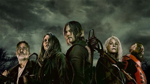 Bild på karaktärerna från elfte säsongen av The Walking Dead