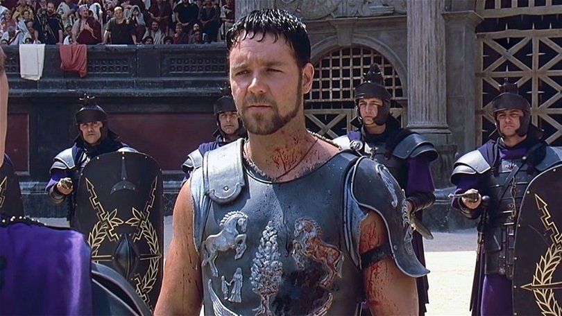 2001 vann Russell Crowe en Oscar för rollen som generalen/gladiatorn Maximus. Foto: United International Pictures.