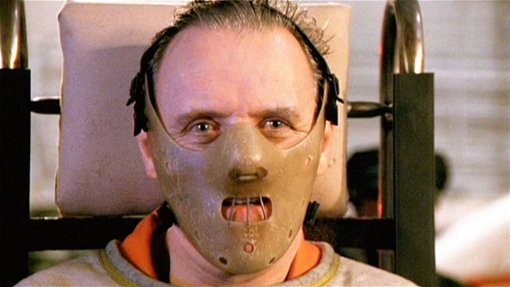 Anthony Hopkins som Hannibal Lecter i När lammen tystnar från 1991. Foto: Orion Pictures.