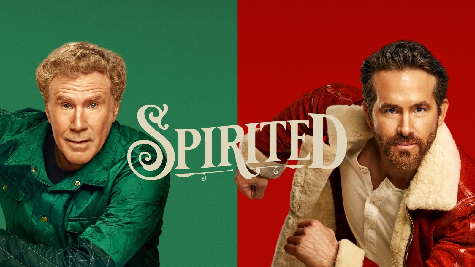 Bild på Will Ferrell och Ryan Reynolds från filmen Spirited