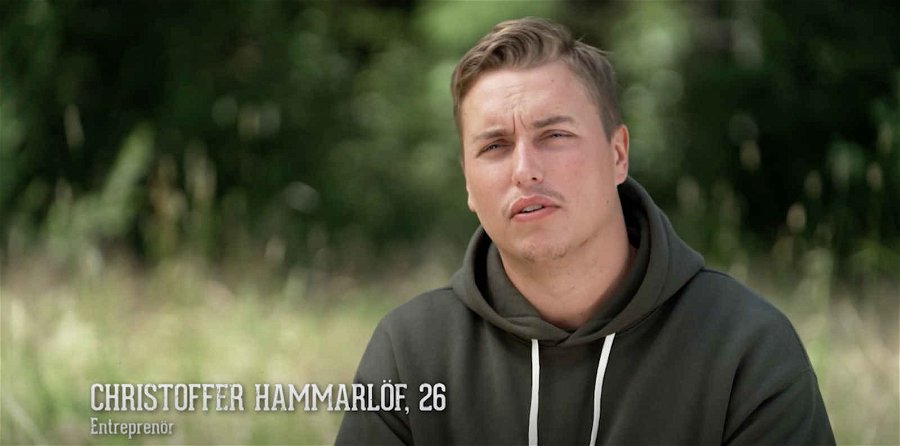 Christoffer Hammarlöf i Farmen 2023 är en pubertal jättebebis