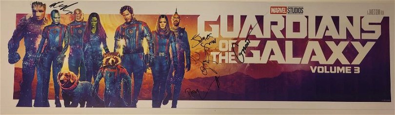 Vinn en signerad poster från stjärnorna i Guardians of the Galaxy Vol. 3