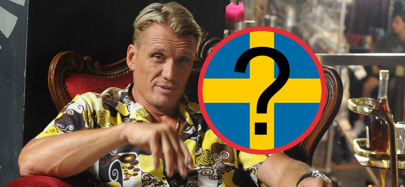 Se när Dolph Lundgren glömmer hur man pratar svenska
