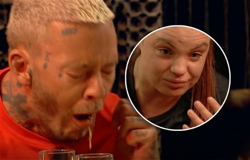 Vidrig TV i Fångarna på fortet – Jocke & Jonna tvingas äta pungkula och urin