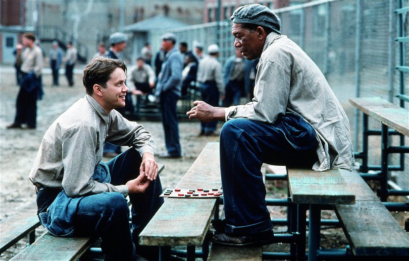 Tim Robbins och Morgan Freeman i "The Shawshank Redemption". Foto: Columbia TriStar Films (Sweden) AB